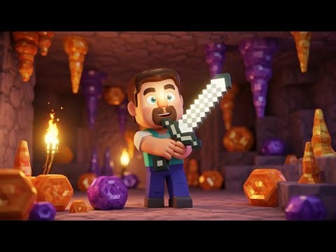 El Bebé Steve de Minecraft Perdió su Espada | Canciones Infantiles y Rimas para Niños