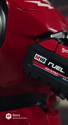 Milwaukee Powered Robot runs on M18 fuel battery’s #milwaukee #m18fuel #poweredbymilwaukee #redtool #milwaukeetools