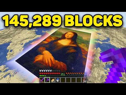 I Built the MONA LISA in Minecraft Hardcore