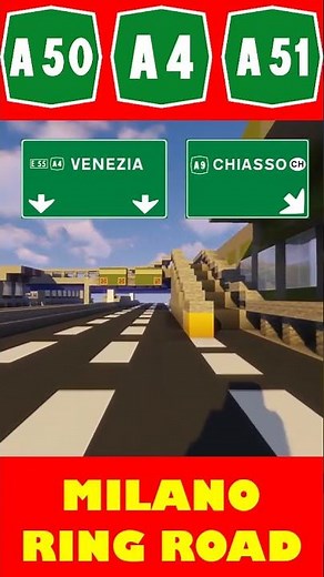 🛣️🇮🇹 Minecraft Highways: MILAN RING ROADS - Tangenziali di Milano su Minecraft