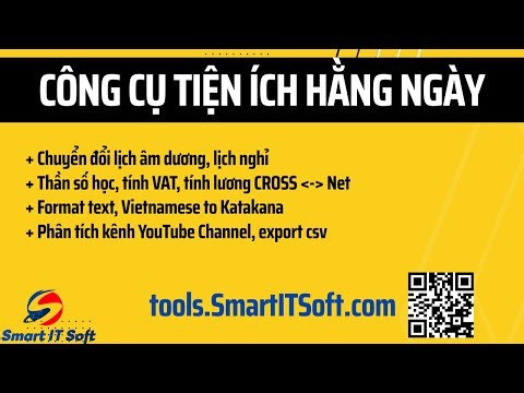 Công cụ tiện ích, chuyển đổi lương cross net, phân tích kênh youtube | Tools.smartitsoft.com