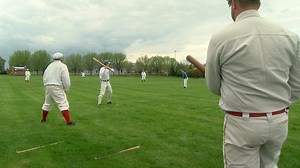 Greece neighbors take in 19th century-style baseball game