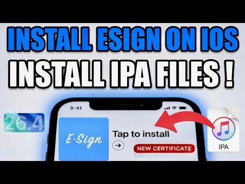 [UPDATE] Install ESign and IPA Files on iPhone & iPad NO PC | Install IPA Files on iOS 15 -26.4