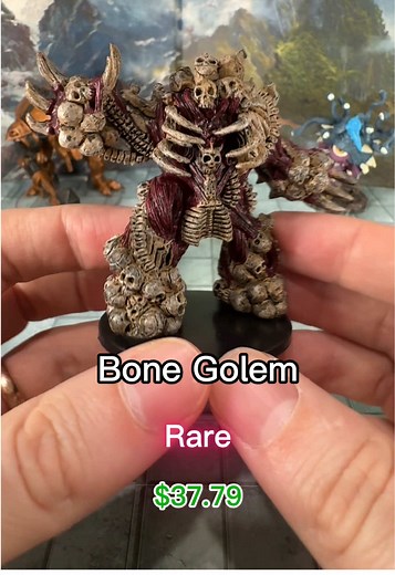 Cool Bone Golem Mini from Pathfinder Dungeons Deep