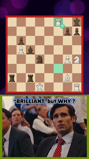 Chess Brilliant Sacrifice #chess #chessgame #brilliantmove