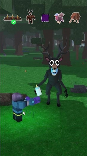 😅Trolling Alien with Items #99nightintheforest #roblox