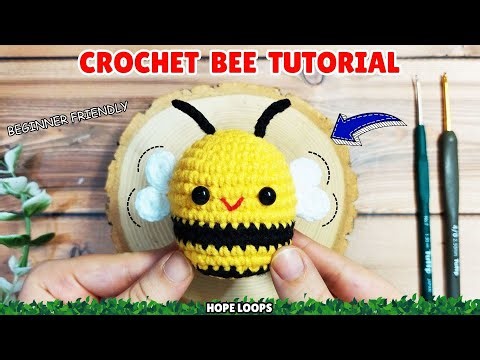 Easy Amigurumi Bee Tutorial | Cute Crochet Bee for Beginners