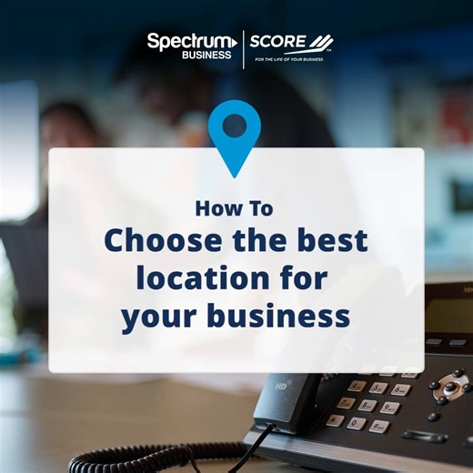There are many important decisions #NewBusiness owners make, but among the most important is choosing a location: 📍 Easily accessible 📈 Flexible if you need to expand 🔌 Able to accommodate advanced technology Take these considerations into account next time you look at a possible contender, and read more helpful tips from SCORE Mentors here: http://ms.spr.ly/6181YWng9 #SpectrumBusiness #LetsGetStarted | Spectrum Business
