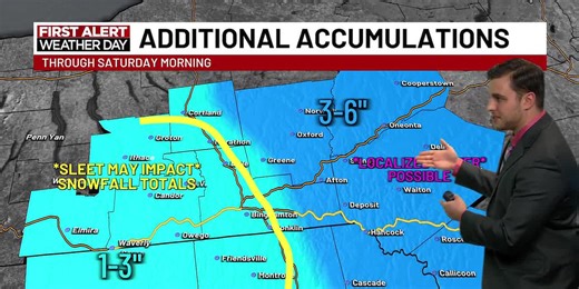 FIRST ALERT: Snow continues throughout this evening