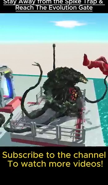 Stay Away from the Spike Trap & Reach The Evolution Gate - Animal Revolt Battle Simulator