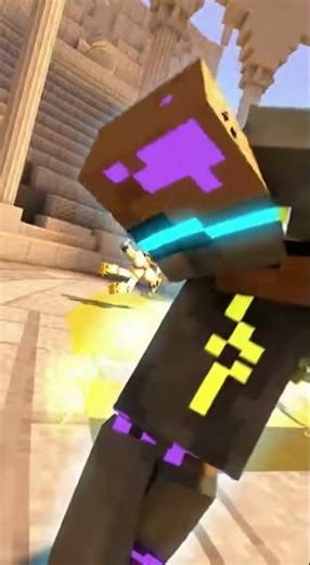 Minecraft Winged Messenger vs Bolt Speed Runner: Epic Dash Collision! #minecraft