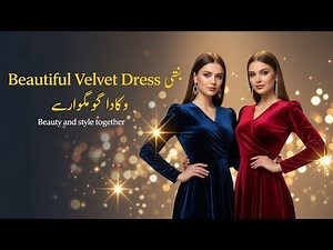 Beautiful Velvet Dress | Trendy Fashion Look 2025 | Elegant Party Outfit Ideas