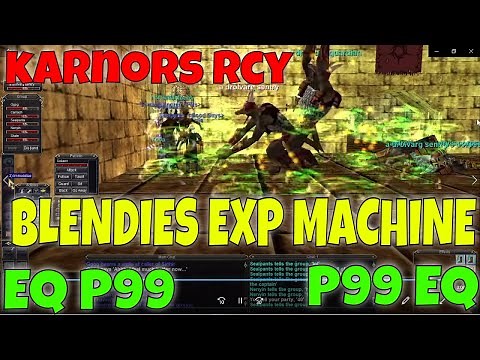 EverQuest P99 BLENDY RCY Group Karnors Castle / EQ Project 1999 Shaman Lvl 54 in full group (green)