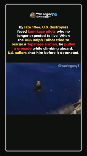 The Kamikaze Who Pretended to Be Rescued #ww2 #shorts