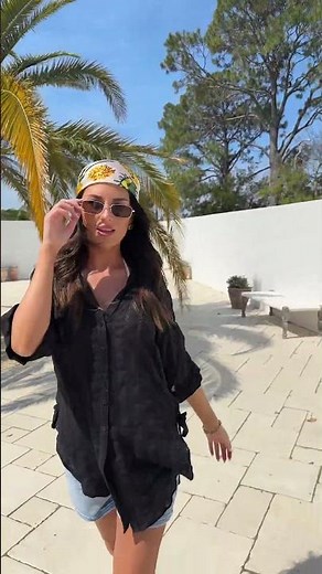 :🖤 Beachly Mesh Shirt | Black – Sleek & Breezy Summer Style