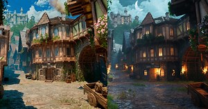 The Witcher 3-Inspired Town Crafted With Blender & UE5
