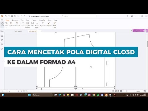 Cara Mengubah File Pola Digital dari CLO3D Menjadi Formad Pola Cetak A4 Melalui Adobe Illustrator