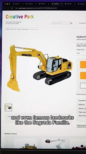 🎨 CreativePark.Canon is a free website packed with printable crafts.