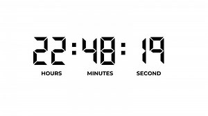 Digital Timer 24 Hour Countdown Animation
