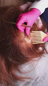 ASMR Scalp check with different tools #asmr #asmrforanxiety #relaxing #hair #visualtingle