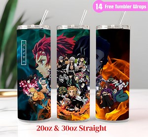 Anime Tumbler Wrap Design: Devil Cutter 20oz & 30oz Template (digital Download, PNG, PDF Files) - Etsy