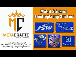 Metacrafto Metal Stickers | Customized Metal Stickers | Electroplating Stickers