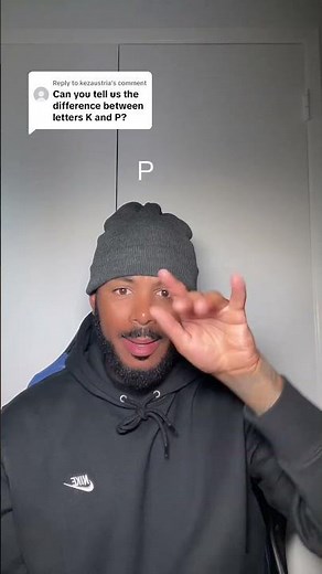 Difference between “k” and “p” in ASL #asl #funny #signlanguage