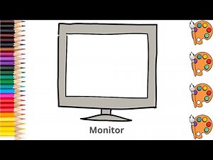 Monitor - Sketch Art and Paint | Step by step tutorial | Pencil to Palette