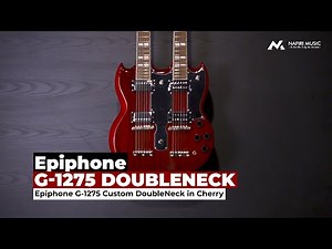 Epiphone G-1275 Custom Doubleneck in Cherry