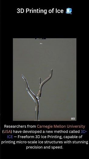 Scientists 3D Print Ice Structures at Micron Scale! ❄️🤖