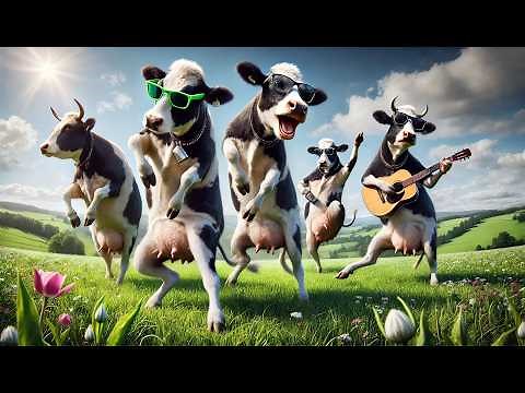 IMPOSSIBLE NOT TO LAUGH! Cows Dancing Better Than TikTok Stars! 📱💫Funny Cow Dance!