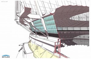 BC Place Retractable Roof Detail Cross Section External