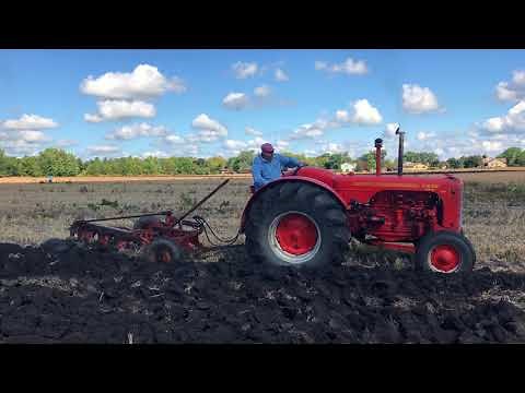 Case 500 Plowing a Field