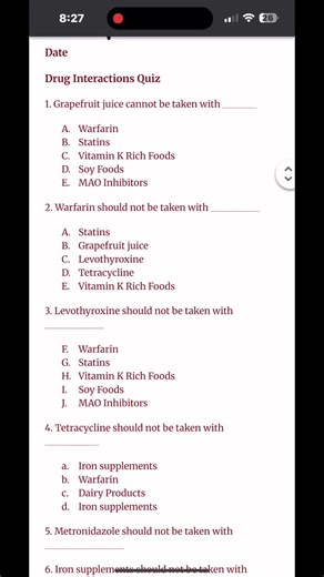 Essential Drug Interactions Every Nurse Should Know