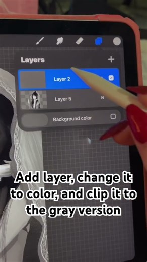 GRAYSCALE TUTORIAL!! #art #digitalart #draw #drawing #ipad #tutorial #artist #feed #speedpaint