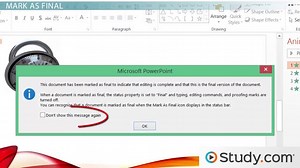 PowerPoint Presentation Security: Encryption and Permissions - Video | Study.com