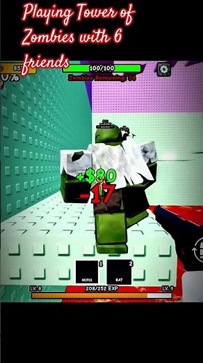 I Played Tower of Zombies With 6 Friends 😱 | Crazy Escape Challenge in Roblox #aestheic