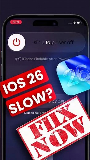 iOS 26 Running Slow? Restart Your iPhone First ⚡ #ios26 #iphonetips#shorts