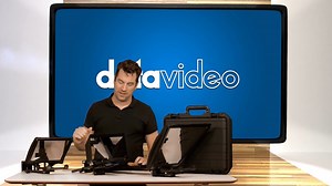 In this video, Valentijn Diemel introduces our line of teleprompters. Using a teleprompter is usually a difficult way of creating a script for your talent. Datavideo manufactures a line of easy to use teleprompters that fit under most cameras and use a tablet as a prompting system. Learn more about our TP series: http://bit.ly/2PeXuY4 | Datavideo EMEA