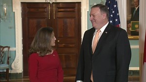 Secretary of State Mike Pompeo welcomes Canadian Foreign Minister Chrystia Freeland to the State Department to reaffirm the strong U.S.-#Canada partnership. | U.S. Department of State