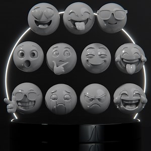 11 emoji 3d imprimir archivo stl