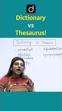 Dictionary vs Thesaurus | Key Differences Explained #DrishtiTeachingExam #Shorts