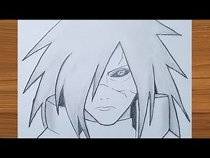 How to draw Madara Uchiha | Easy Madara face drawing