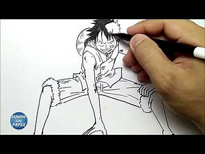 Very Easy!! How to Draw Luffy Gear Second MODE !! - Drawing doodle art for kids