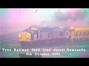 BR in the 1990s Tyne Railway Yard & Depot Newcastle on 9th October 1991