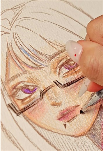 This is how I shade skin using mechanical pencils from my all-in-one drawing set ✨#sketch #sketches #sketchbook #mechanicalpencil #summervibes☀️