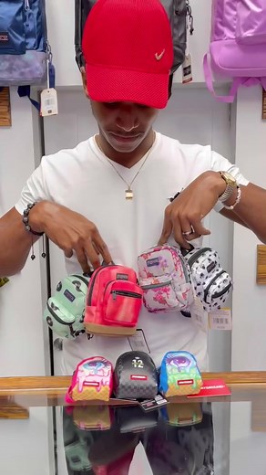 We got all the bags you need🎒😊 #backpackchallenge #backpackcheck #fyp #dorabackpackchallenge #trini_tiktoks #jansport #sprayground #fypシ゚viral