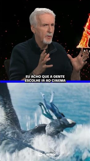 JAMES CAMERON NÃO QUER DEIXAR O CINEMA ACABAR!