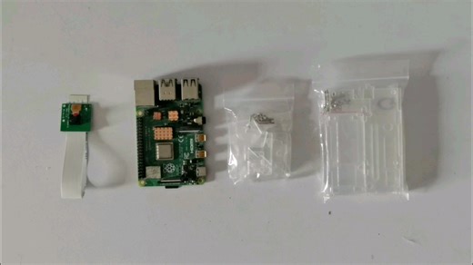 树莓派4B透明亚克力外壳兼容安装摄像头支架