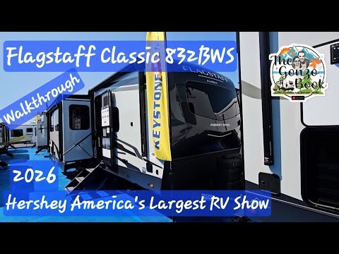 Q63-25 A 2026 Flagstaff Classic 832BWS Walkthrough at the Hershey America's Largest RV Show.